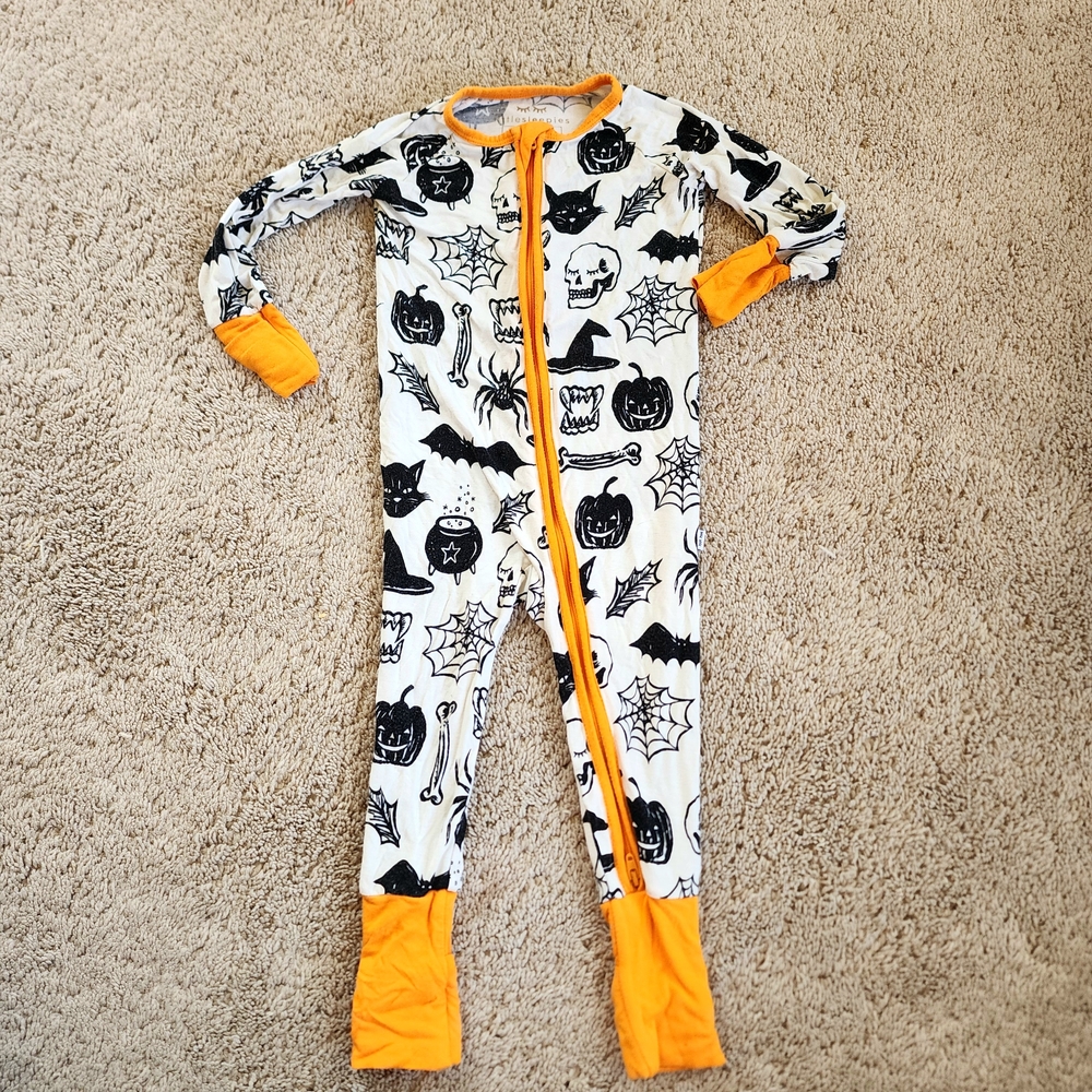 Little Sleepies Halloween Kids One Piece Footie